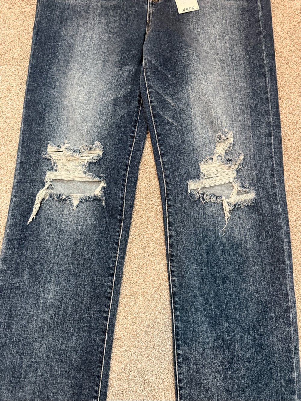 Judy Blue Women's High-Rise 90's Straight Leg Ripped Jeans Size 15/32 NWT - Picture 6 of 16